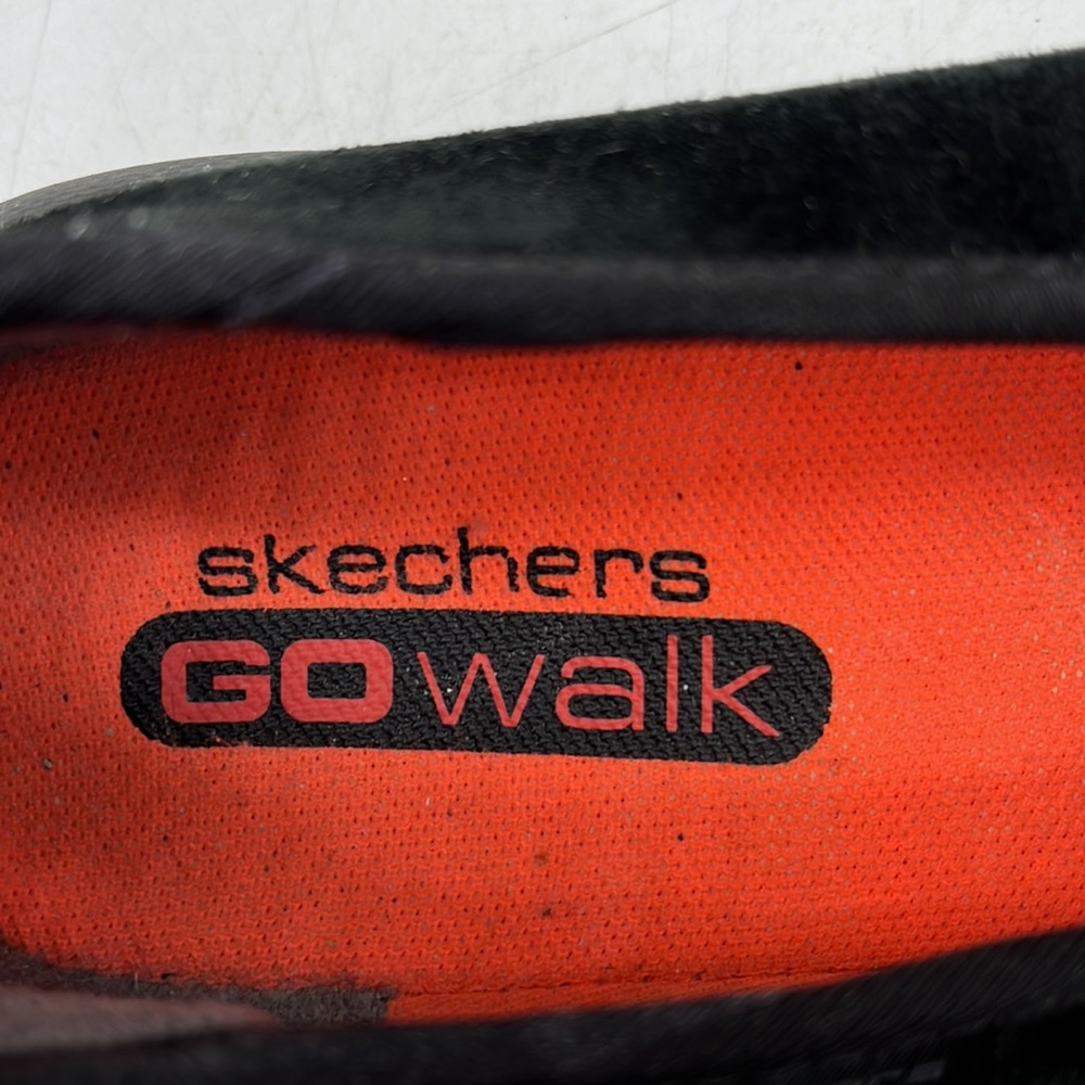 Skechers Black Suede Slip On Loafers Memory Foam Footbed Size 8. BLO2898F - Picture 7 of 8
